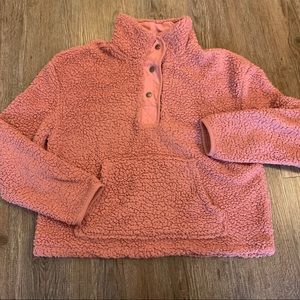 Pink Sherpa sweater